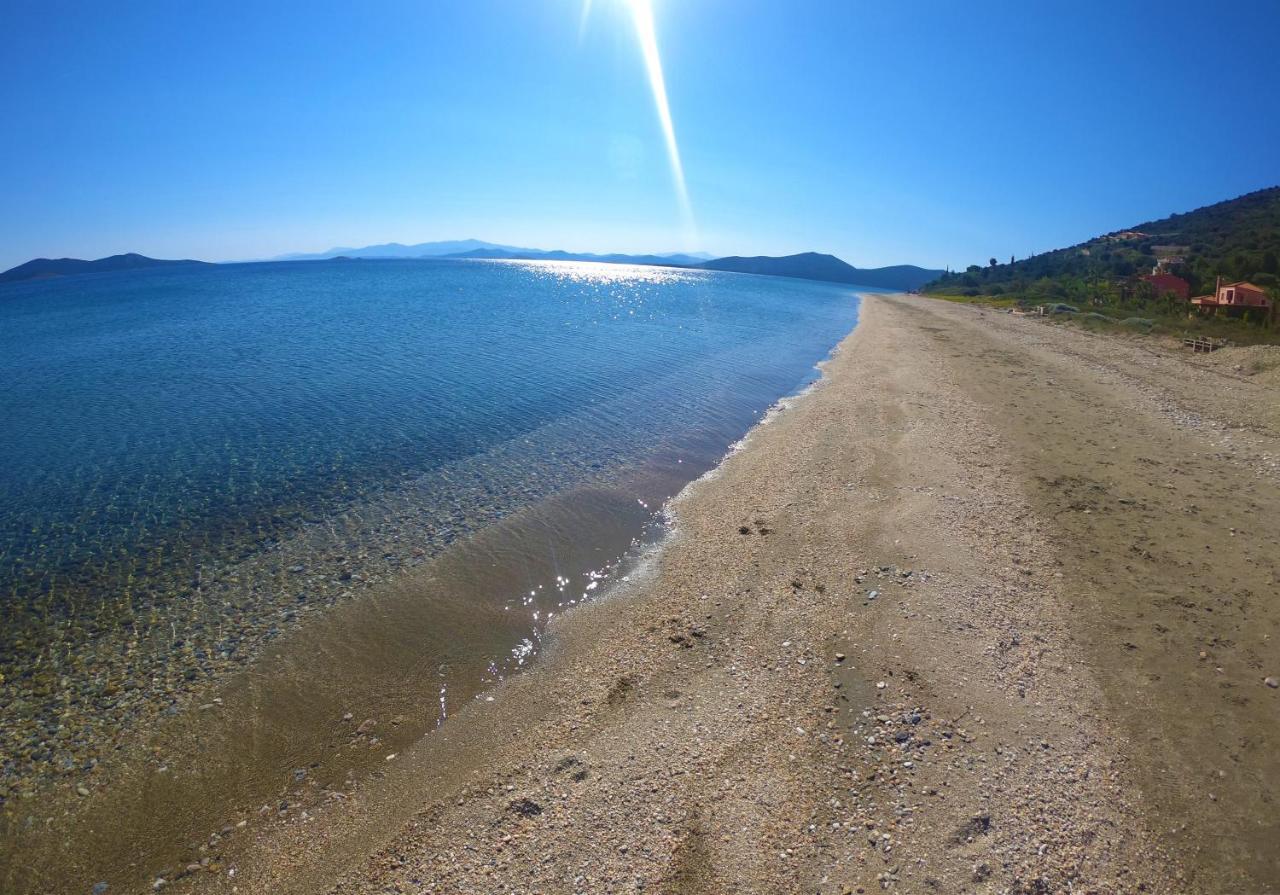 Blue Bay View - Beach House Vathirrevma Kültér fotó