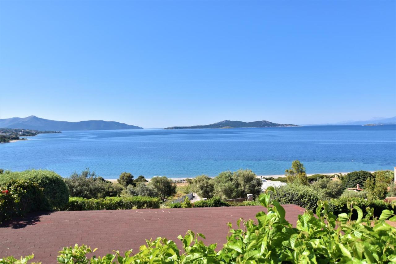 Blue Bay View - Beach House Vathirrevma Kültér fotó