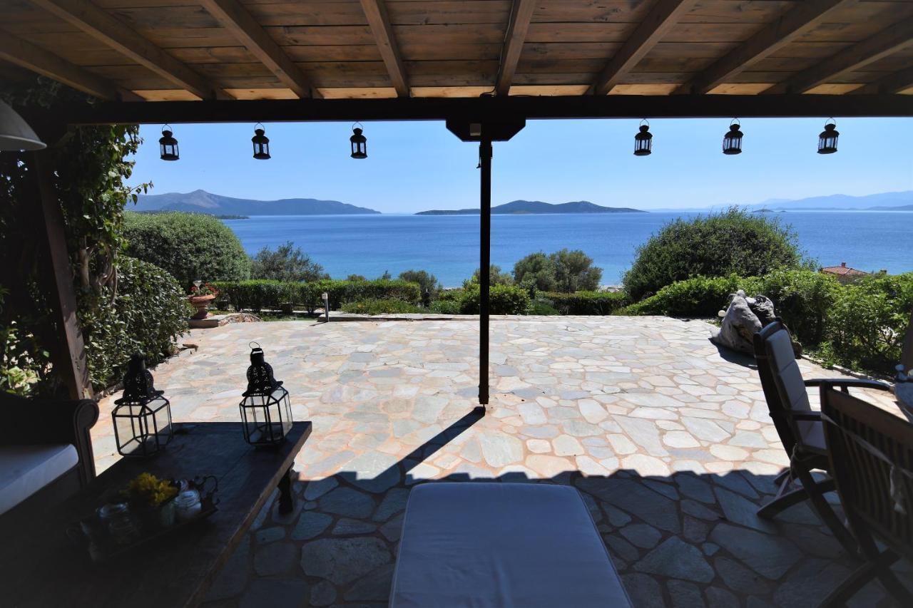 Blue Bay View - Beach House Vathirrevma Kültér fotó