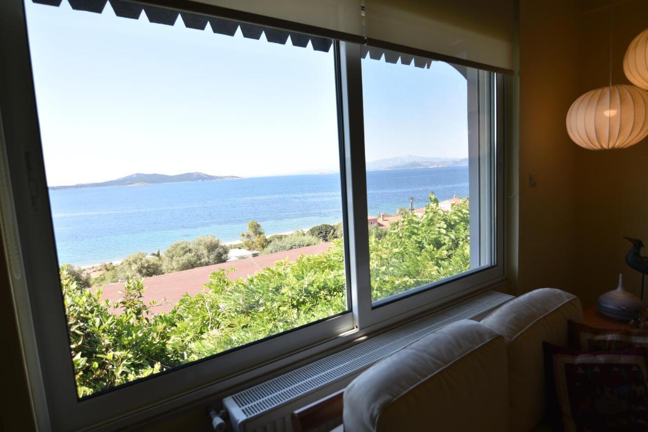 Blue Bay View - Beach House Vathirrevma Kültér fotó