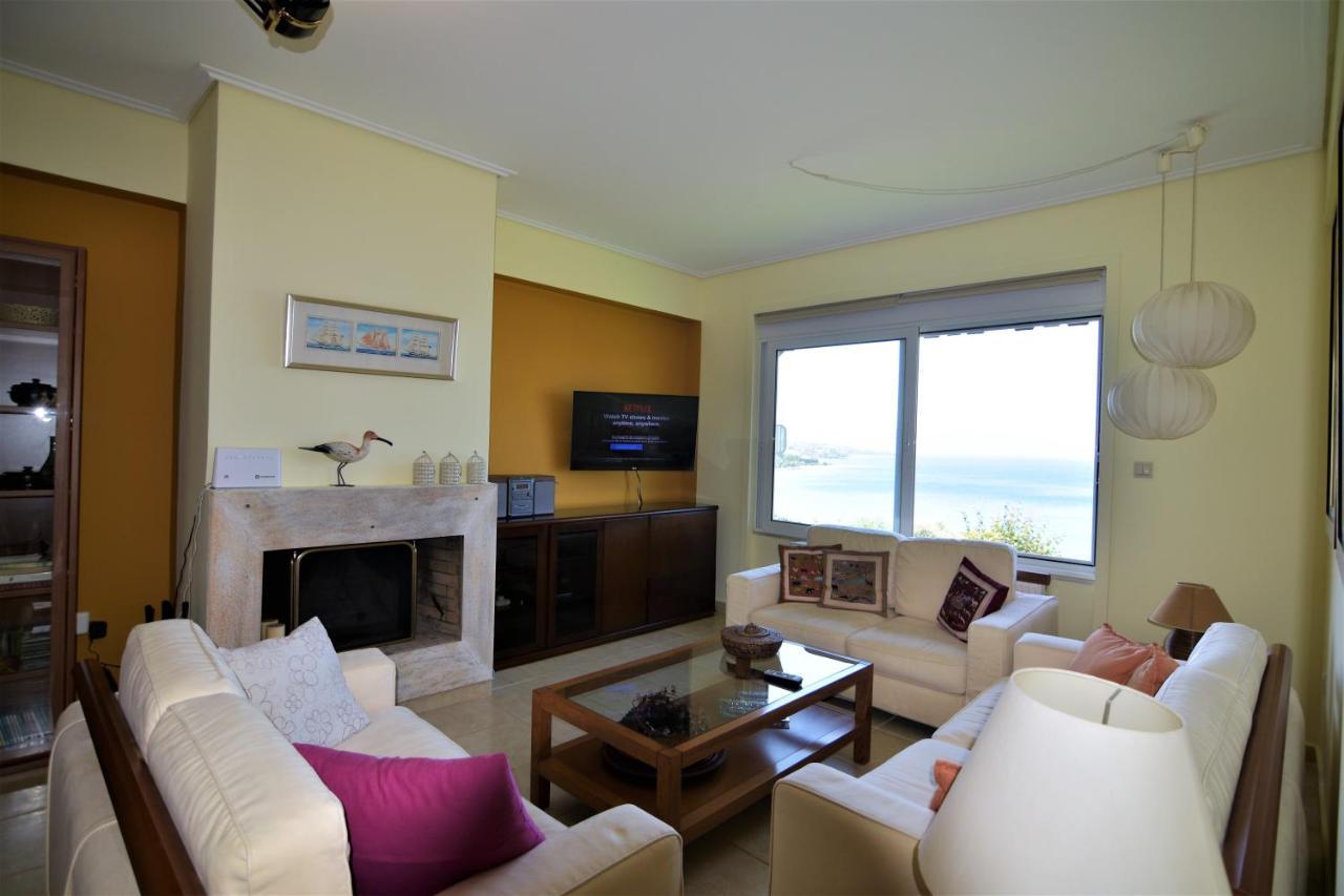 Blue Bay View - Beach House Vathirrevma Kültér fotó